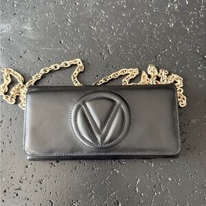 Black Leather Chain Bag